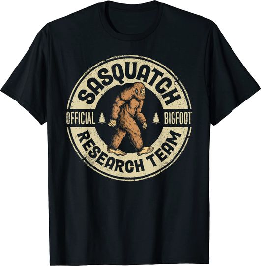 Bigfoot Research Team Retro Vintage Sasquatch Men Women T-Shirt
