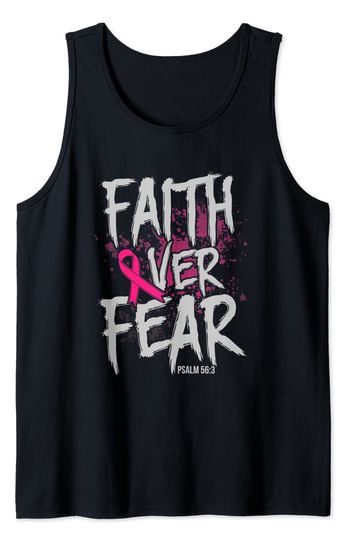 Fear Meme Tank Top Faith Over Fear