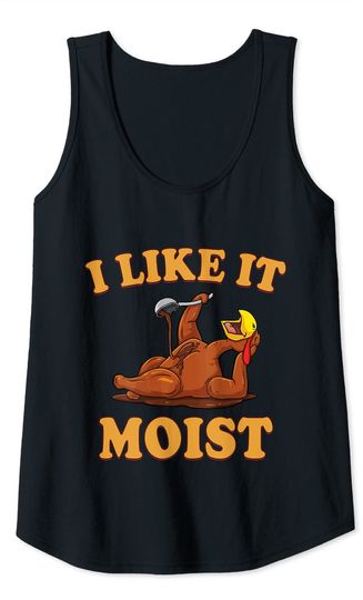 Funny Thanksgiving Foods Family Group Set I Like It Moist Tank Top