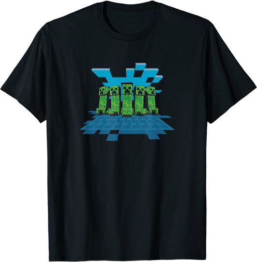 Minecraft Creeper Mob Line Up T-Shirt