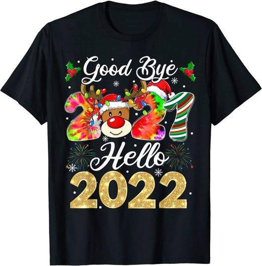New Years Eve Goodbye 2021 Pajama Family Happy New Year 2022 T-Shirt