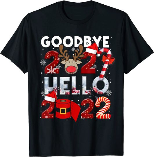 Happy New Year 2022 New Years Eve Goodbye 2021 Pajama Family T-Shirt