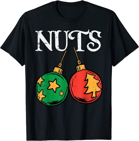 Nuts Chestnuts Matching Couples Christmas T-Shirt