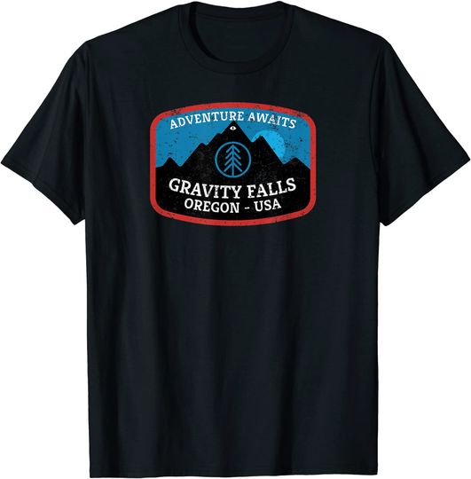 Mountain Gravity Oregon USA Adventure Awaits Falls Life Eye T-Shirt