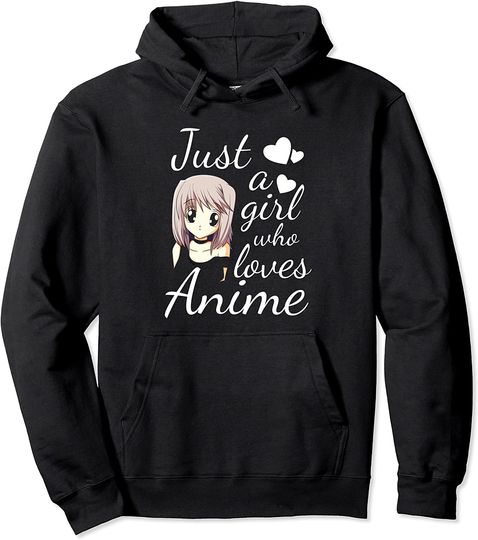 Chibi Animal Hoodie Just A Girl Who Loves Anime