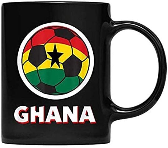 Ghana Soccer Jersey Flag Present Mug