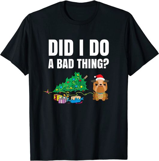 Funny Bulldog Christmas Shirt | Pet Dog Owners Bulldog T-Shirt
