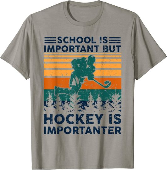 Tu School Is Important But Hockey Is Importanter Costume T-Shirt