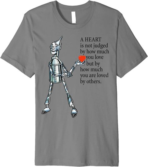 Tin Man Heart Wisdom Cute Wizard Of Oz T-Shirt