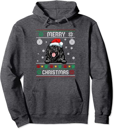 Ugly Merry Christmas Portuguese Water Dog Xmas Dog Lover Pullover Hoodie