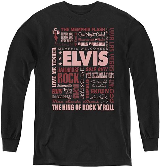 Elvis Presley Youth Long Sleeve T Shirt