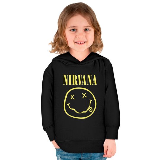 Nirvana Smiley Logo Kids Pullover Hoodie