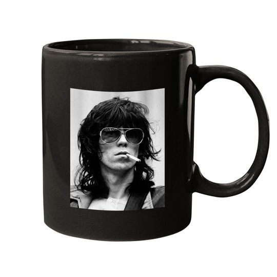 Keith Richards Vintage Rolling Stones 1970s Photo Graphic Mugs