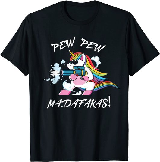 Pew Pew Madafakas Unicorn T-Shirt