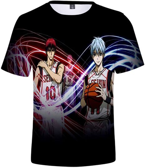 Anime Kuroko's Basketball Shirt Merch Kuroko Cosplay T Shirt Unisex 3D Printed T-Shirt