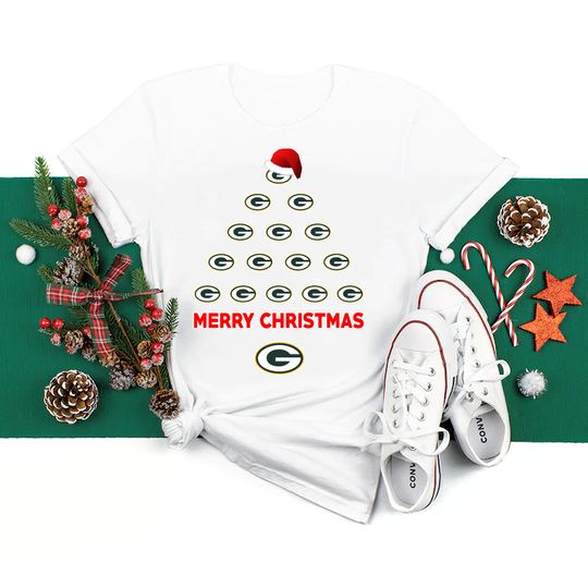 GreenBay Packers Christmas, Merry Christmas t-shirt