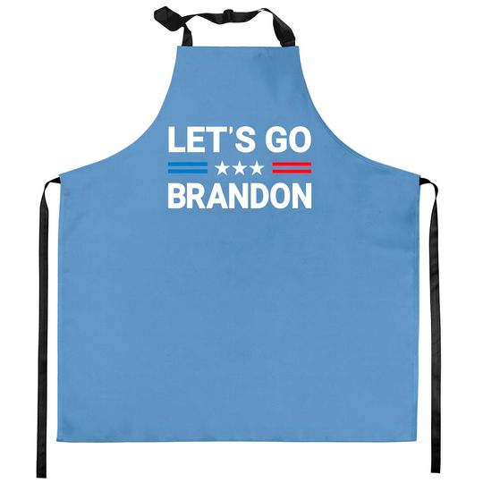 Let's Go Brandon Conservative Us Flag Kitchen Apron