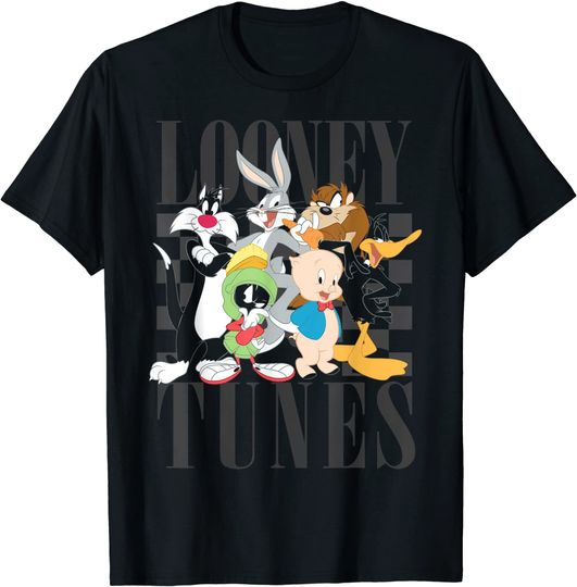 Cartoon T-Shirt Looney Tunes 90's Style Group Shot