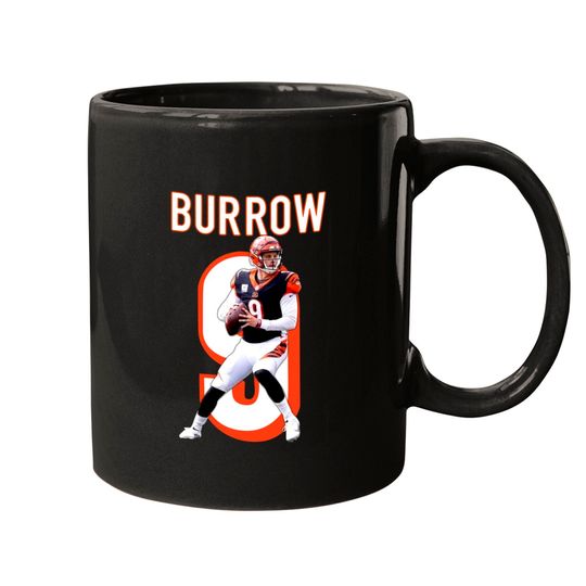 Cincinnati Bengals Joe Burrow Black Men Mugs