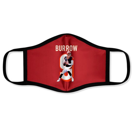Cincinnati Bengals Joe Burrow Black Men Face Masks