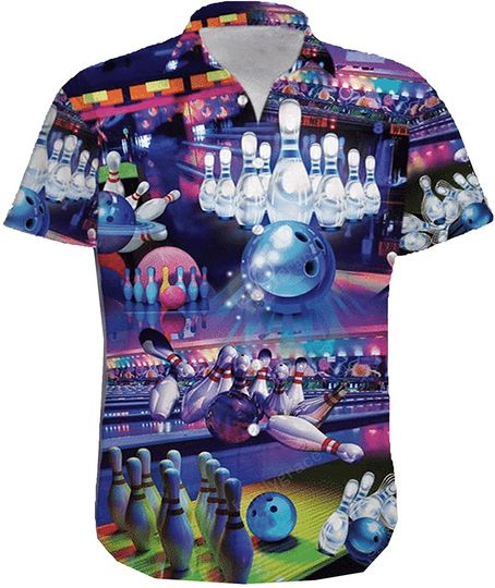Bowling Player Men's Hawaiian Shirt