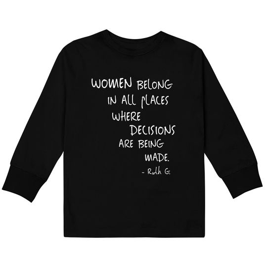 Equal Rights Women Rights Political Feminism Feminist Gift Kids Long Sleeve T-Shirt