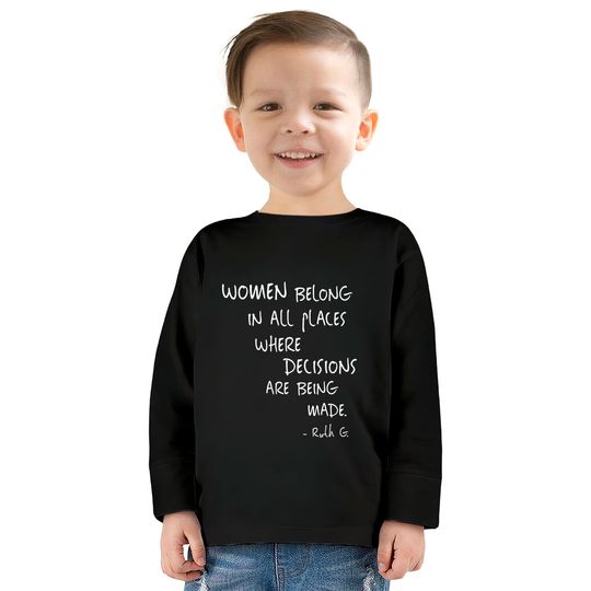 Equal Rights Women Rights Political Feminism Feminist Gift Kids Long Sleeve T-Shirt