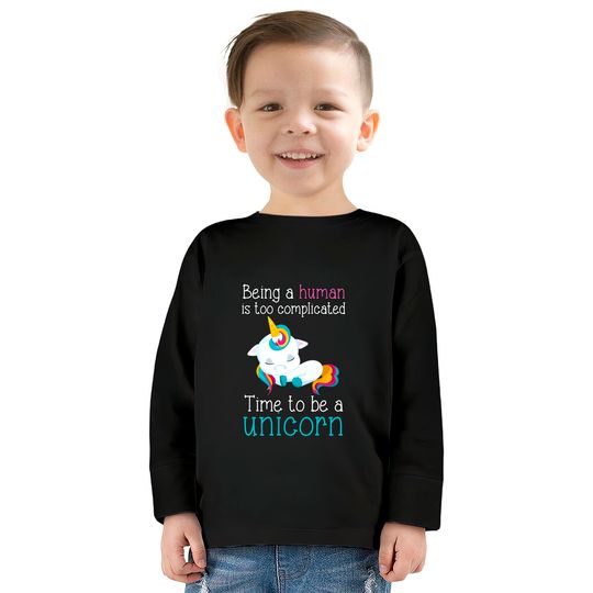 Time To Be A Unicorn Women's Plus Size Kids Long Sleeve T-Shirt