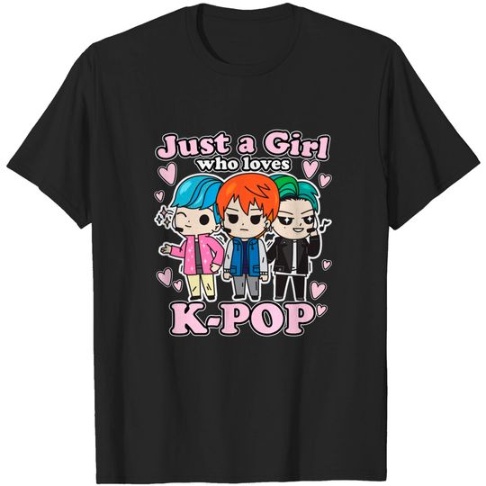 BTS Just A Girl Who Loves K-Pop T-Shirt