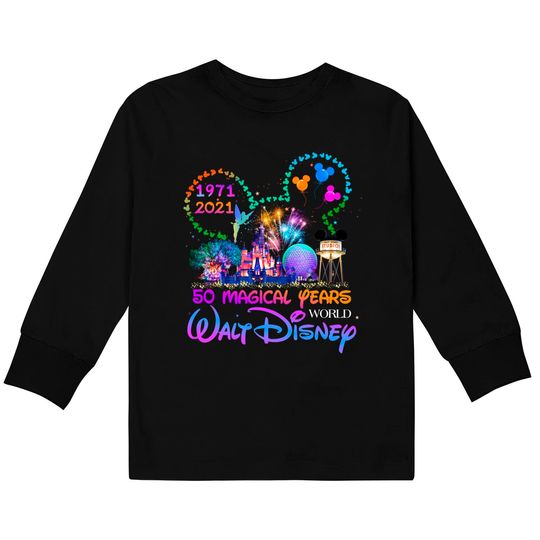 Walt Disneyworld 50th Anniversary Kids Long Sleeve T-Shirt