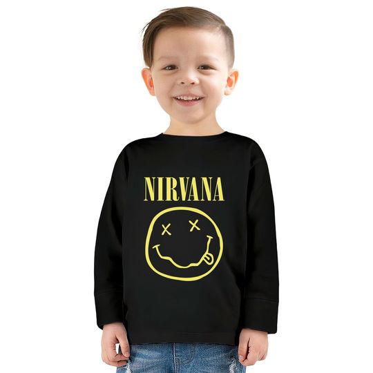 Nirvana Smiley Logo Kids Long Sleeve T-Shirt
