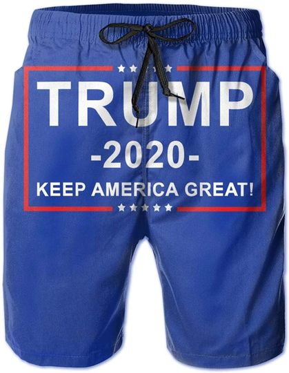 Donald Trump for President 2020 Keep America Great Mens Summer Casual Beach Shorts Quick Dry Board Shorts