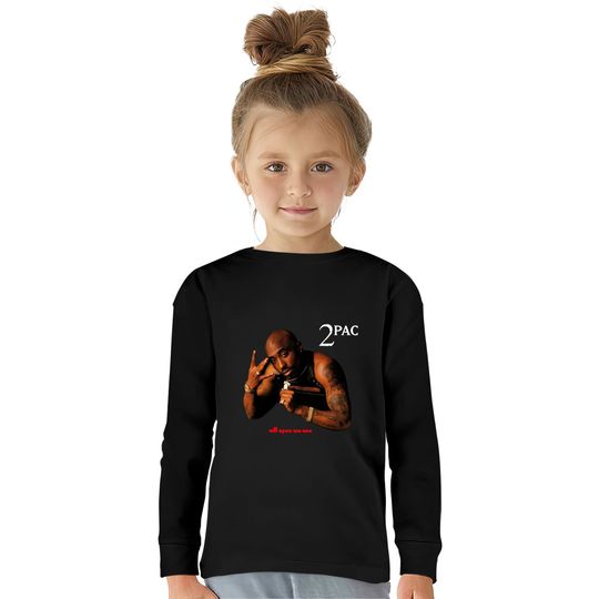 Tupac Grunge Kids Long Sleeve T-Shirt