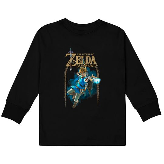 Zelda Breath Of The Wild Link Arch Kids Long Sleeve T-Shirt