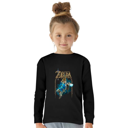 Zelda Breath Of The Wild Link Arch Kids Long Sleeve T-Shirt