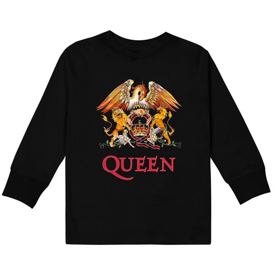 Queen Classic Crest Rock Band Kids Long Sleeve T-Shirt