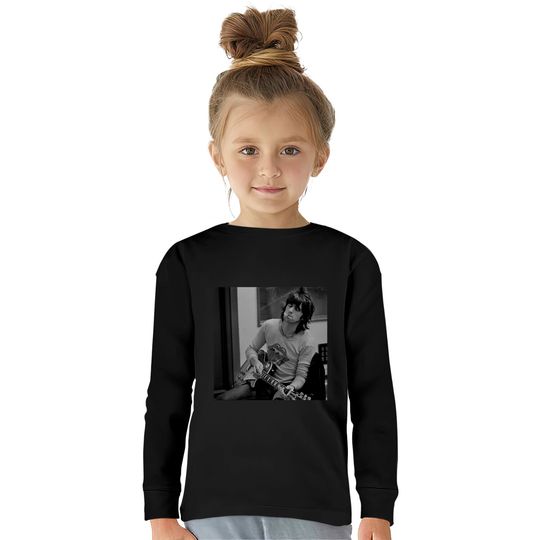 Keith Richards Smoking Kids Long Sleeve T-Shirt