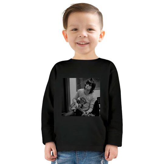 Keith Richards Smoking Kids Long Sleeve T-Shirt