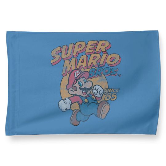 Mario House Flags Super Mario Bros. Since '85 Vintage Poster
