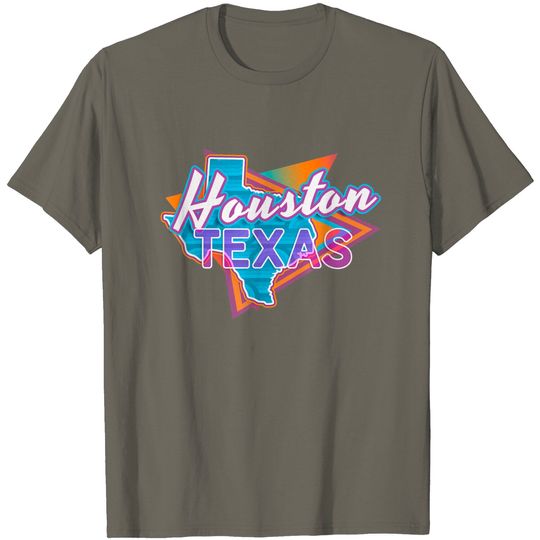 Houston Texas Vintage Retro Throwback T-Shirt