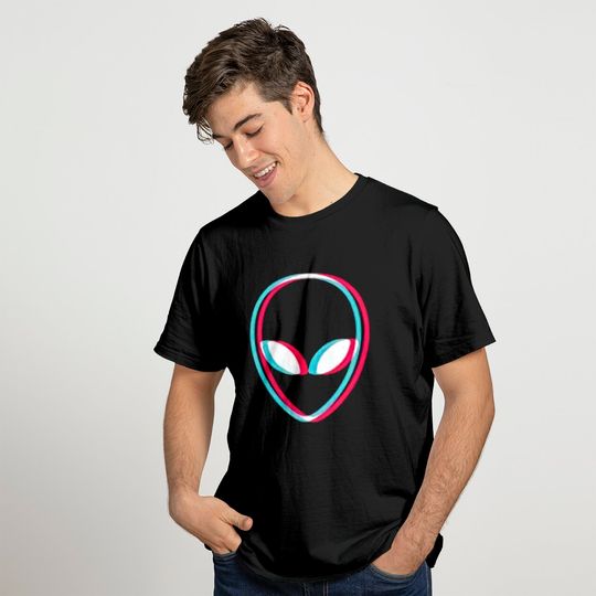 Graphic UFO Alien T Shirt
