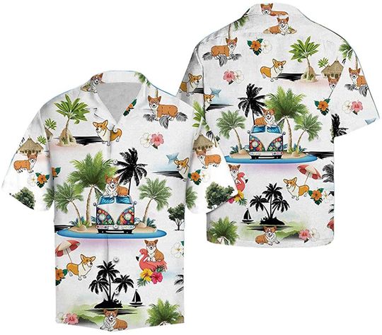 Corgi Vacation Hawaii Shirt