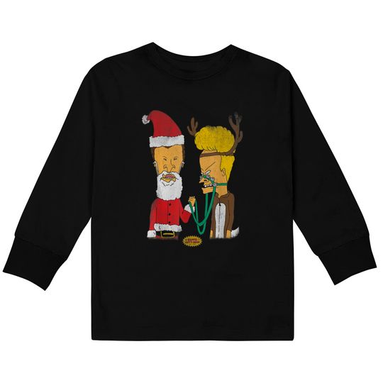 Beavis And Butthead Kids Long Sleeve T-Shirt Christmas