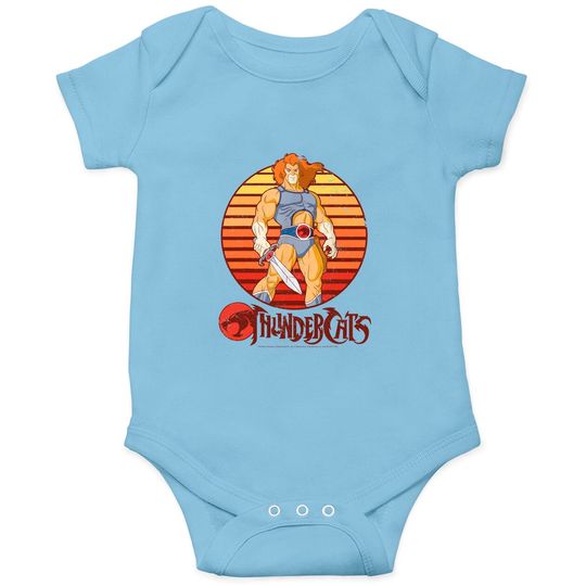 Thundercat Merch Bodysuits Lion-O Retro Sunset