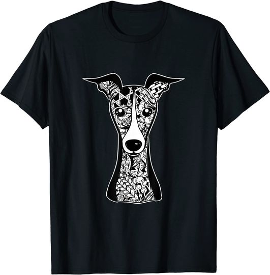 Italian Greyhound T-shirt Face Graphic Art