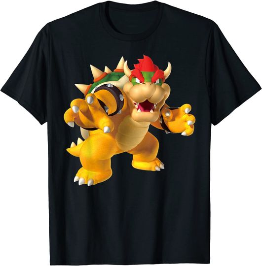 Mario T-Shirt Super Mario Bowser 3D Poster