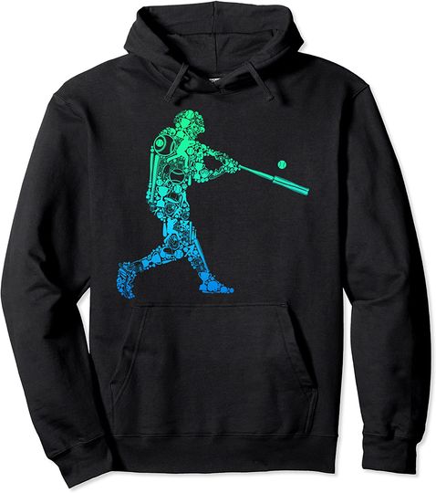 Baseball silhouette Hoodies