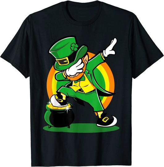 Dabbing Leprechaun Boy, St Patricks Day Shirt Kids Men Women T-Shirt