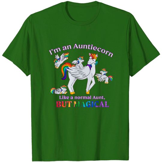 I'm an Auntiecorn Like a Normal Aunt But Women's Plus Size T-Shirt
