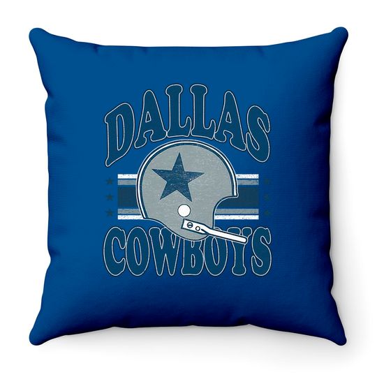 Vintage Dallas Cowboys Football Throw Pillows